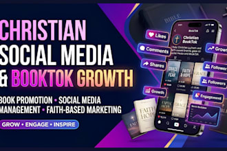 grow christian social media, booktok faith, christain book, social media manager