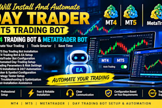 install and automate daytrader mt5 trading bot, mt4 trading bot, metatrader bot