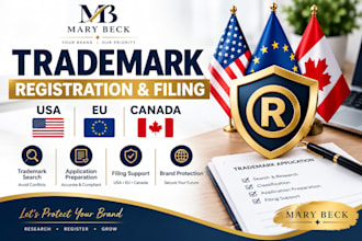 file your trademark registration, USA, eu, or canada search
