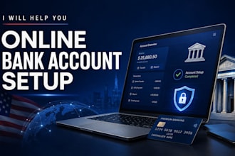 help you with online bank account setup