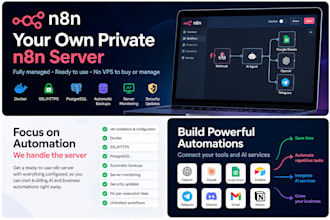 set up your private self hosted n8n server, no vps needed