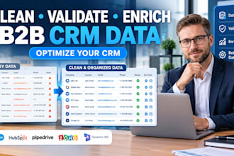 clean organize validate and enrich your b2b crm database and contacts