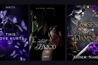 do dark romance book cover, fantasy book cover, mafia romance cover, ebook cover
