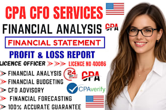 do financial analysis, cfo advisory, financial statement profit and loss CPA cfo