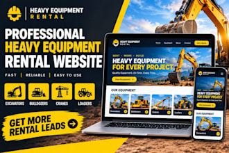 heavy equipment rental website excavator construction machinery crane SMM leads