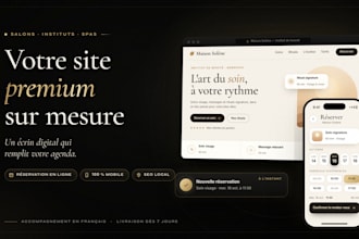 créer votre site web premium sur mesure pour salon, institut ou spa