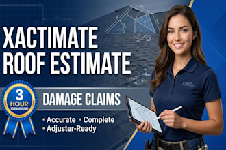 write xactimate roof and siding estimates for damage claims