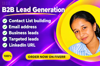 build targeted b2b leads with email and linkdin urls