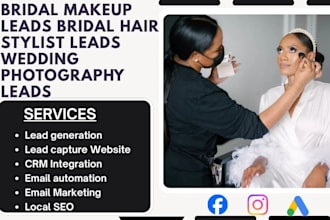 generate exclusive bridal makeup, bridal hair stylist, wedding photography leads