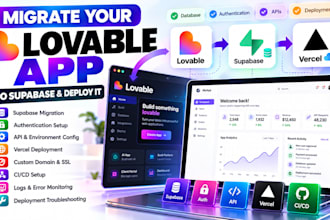 migrate your lovable app to supabase and deploy it