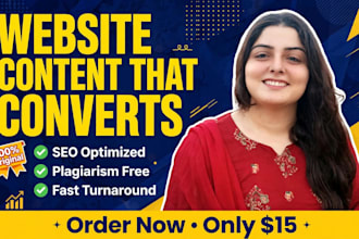 write SEO website content and landing page copy that converts