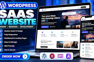 build custom wordpress saas or tech startup website