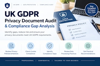 audit your UK gdpr privacy documents and identify compliance gaps