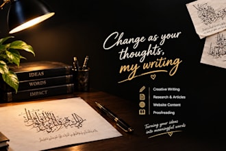 handwrite anything in cursive and do calligraphy