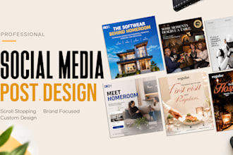 design professional social media posts for instagram and fb