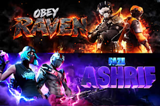 design a professional gaming youtube banner