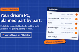 build your custom gaming PC with expert parts selection