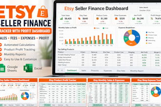 build an etsy seller finance tracker with profit dashboard