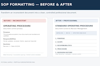 update, format, and organize your sops and quality documents