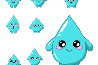 draw a cute chibi mascot for your brand, stream or logo