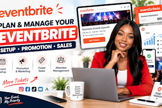 plan and manage your event on eventbrite, eventbrite promotion, eventbrite sales