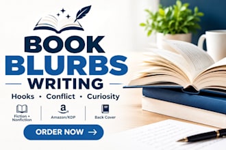 write a compelling book blurb or book description for your book
