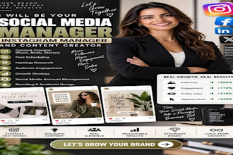 be your social media marketing manager and content creator