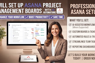 asana set up asana project management boards with ai automations