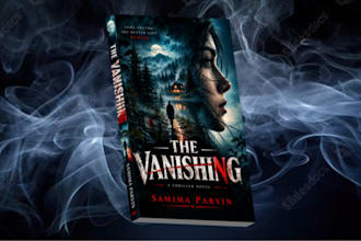 design a professional thriller book cover design for your novel