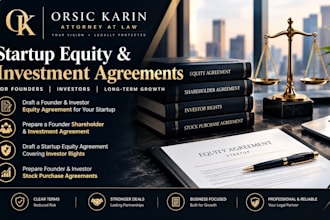 draft an airtight founder and investor equity agreement for startups