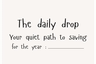 create a printable 12 month savings planner and journal