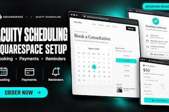 set up acuity scheduling on your squarespace website