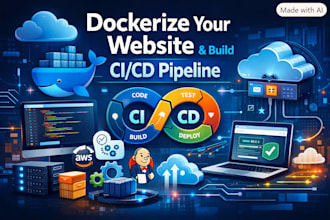 dockerize your website and build cicd pipeline