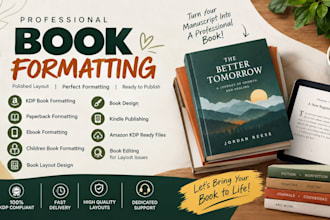 kdp book formatting paperback formatting book design children book formatting