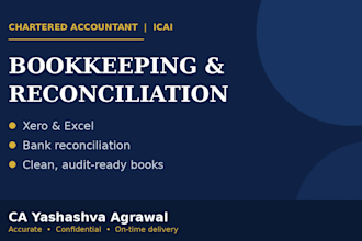 do bookkeeping and prepare financial statements as a chartered accountant