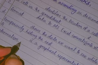 provide neat handwritten notes and assignments