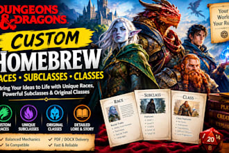 design dungeons and dragons homebrew races subclasses and custom classes