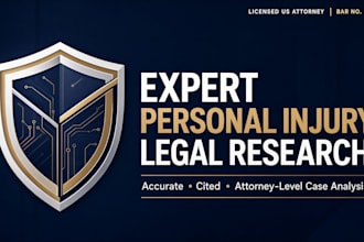 conduct expert personal injury legal research and case analysis