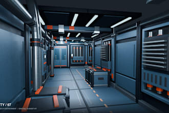 create game ready 3d assets and modular environments