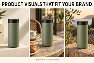 create ai product visuals for social media