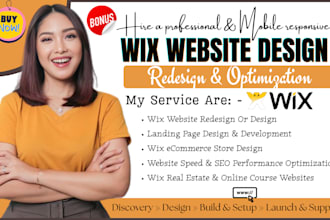 wix website redesign wix website design wix ecommerce website design wix website
