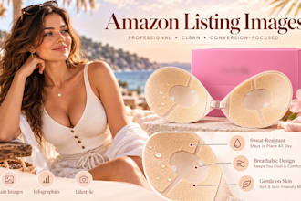 design amazon listing images and infographics