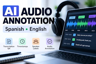 annotate spanish and english audio for ai training