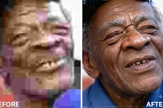 upscale, enhance, unblur, and restore low resolution photos