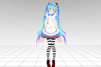 create, edit or fix mmd model, gmod, player model, l4d2, sfm model and vrchat