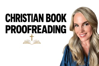 proofread your christian book or ebook