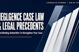 research complex negligence case law and legal precedents