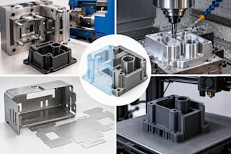 design dfm cad models for injection molding, cnc, 3d printing, and die casting
