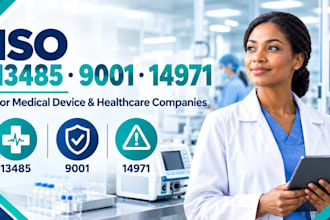 handle iso 13485 9001 14971 for medical device and healthcare companies