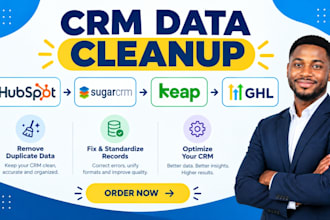 crm data cleanup duplicate removal hubspot zoho nimble bitrix24 insightly agile